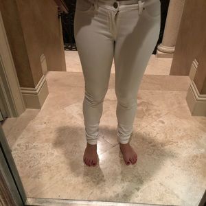 Blank white jeans